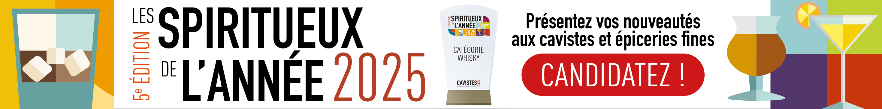 Bandeau Les Spiritueux de l'Année 2025